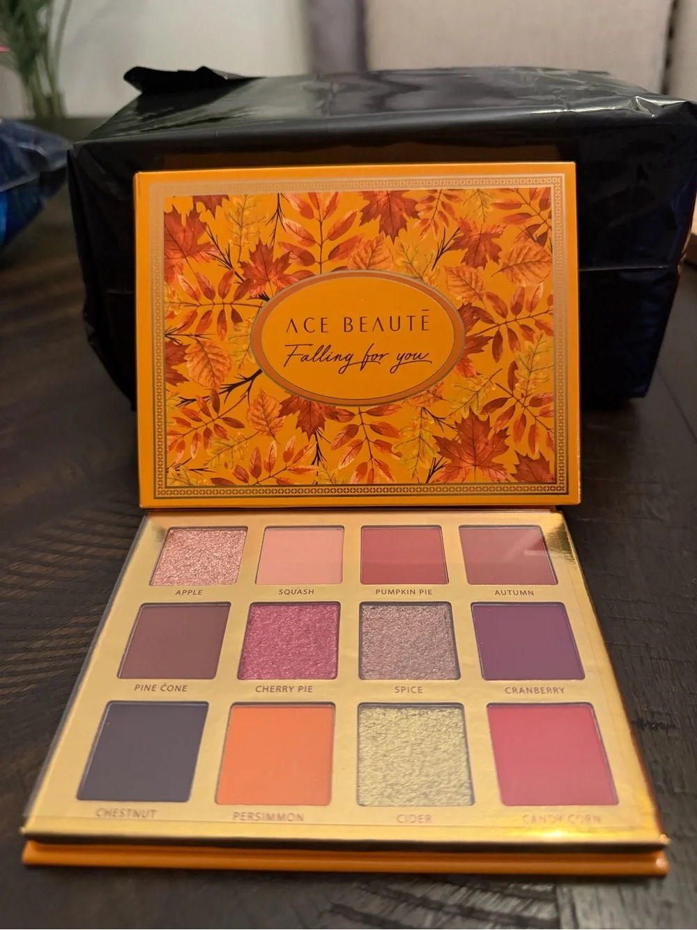 Ace Beauté Falling For You Eyeshadow Palette - Orange, Pink, Purple & Gold Tones